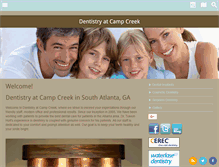 Tablet Screenshot of dentistryatcampcreek.com